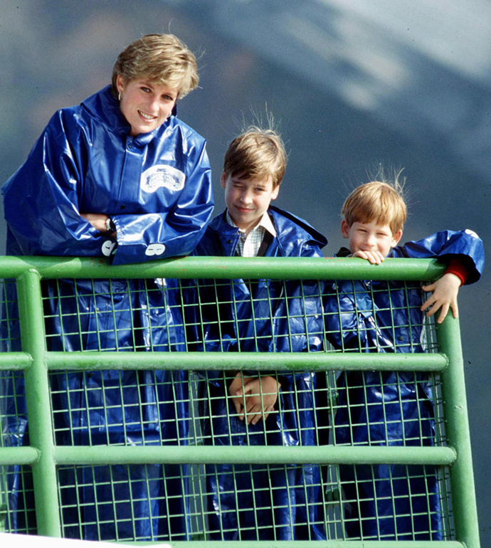 Принцесса Диана, принцы Уильям и Гарри фото