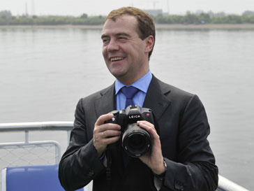 Дмитрий Медведев во время визита Дмитрий Медведев во время визита