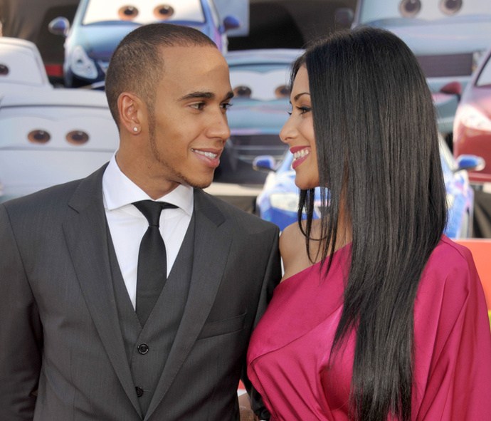 Льюис Хэмилтон и Николь Шерзингер фото