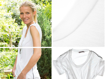 Гвинет Пэлтроу (Gwyneth Paltrow) придумала дизайн футболки Гвинет Пэлтроу (Gwyneth Paltrow) придумала дизайн футболки