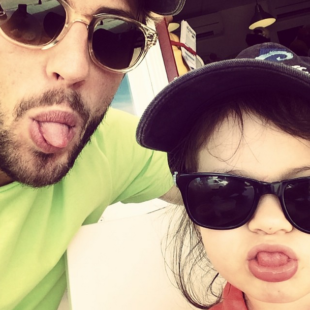 Алекс Смерфит с дочерью