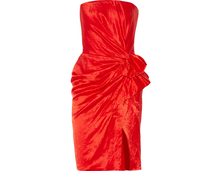 Красное платье Lanvin
