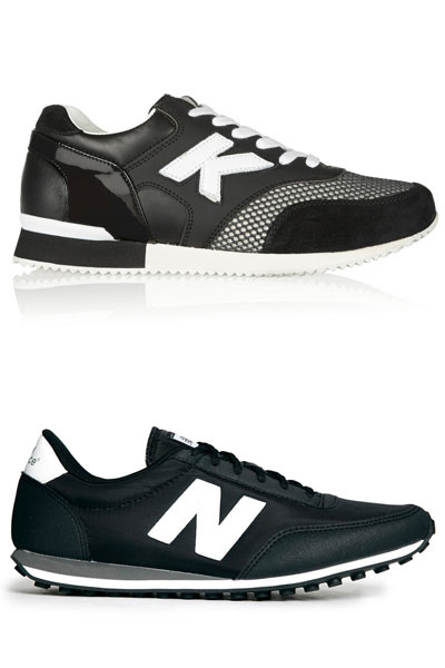 Сверху кроссовки Karl Lagerfeld, снизу – New Balance Сверху кроссовки Karl Lagerfeld, снизу - New Balance