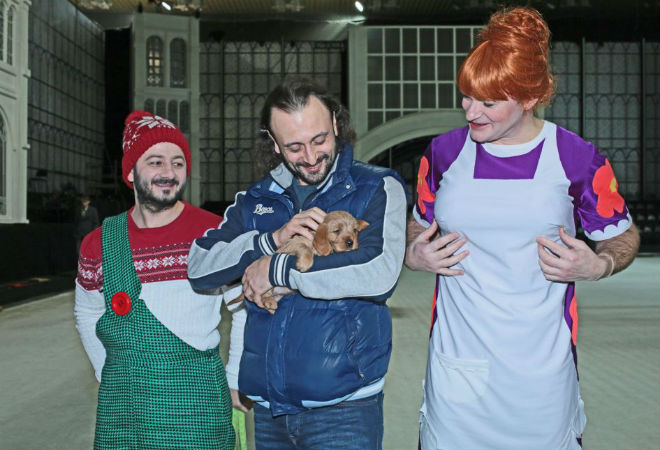 День рождения Авербуха Михаил Галустян подарил Илье Авербуху собаку