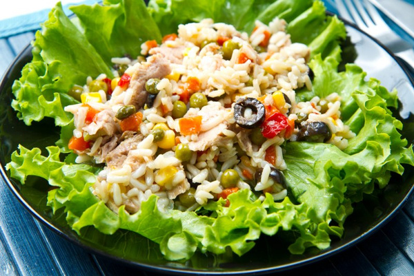 салат с фасолью и горошком и кукурузой рецепт