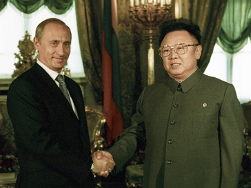 Ким Чен Ир и Владимир Путин Ким Чен Ир и Владимир Путин