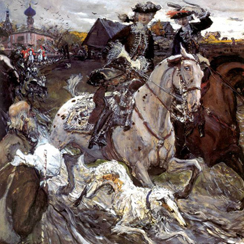 Страстно болели и всецело посвящали себя псовой охоте Елизавета и Петр II, уделяя ей немало времени и средств. Страстно болели и всецело посвящали себя псовой охоте Елизавета и Петр II, уделяя ей немало времени и средств.