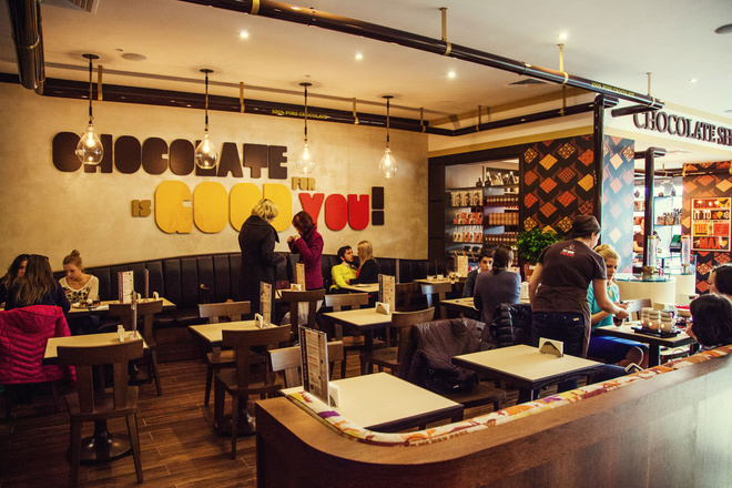 шоколад-бар Max Brenner