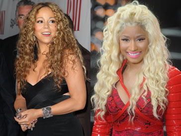 Мэрайя Кэри (Mariah Carey) и Ники Минаж (Nicki Minaj) точно нельзя навазть подругами Мэрайя Кэри (Mariah Carey) и Ники Минаж (Nicki Minaj) точно нельзя навазть подругами