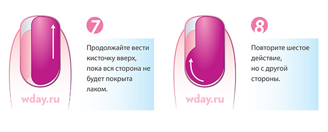 Повторите то же с левой стороны маникюр в домашних условиях