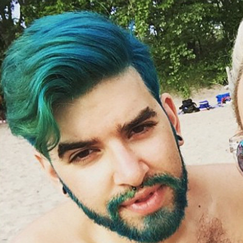 Мужское цветное окрашивание #MermanHair Мужское цветное окрашивание #MermanHair
