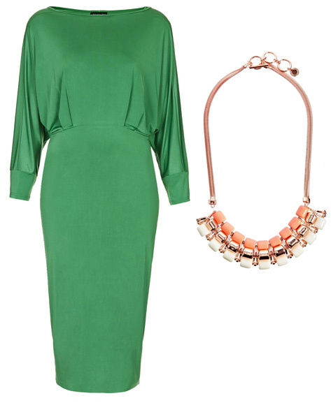 Платье Topshop, колье French Connection Платье Topshop, колье French Connection