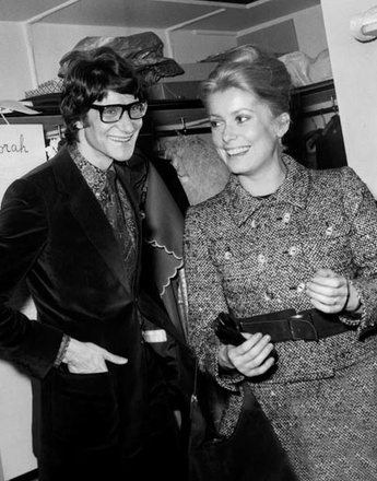 Ив Сен Лоран (Yves Saint Laurent) и Катрин Денев (Catherine Deneuve)