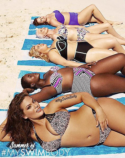 Модели размера плюс в рекламе бикини Swimsuitsforall Модели размера плюс в рекламе бикини Swimsuitsforall