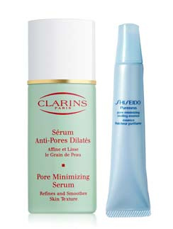 Сужающая поры сыворотка от Clarins, крем, сужающий поры от Shiseido Clarins, Shiseado