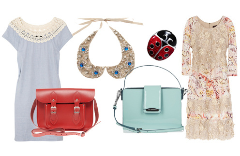 Платье A.P.C., сумка Cambridge Satchel Company, съемный воротничок Asos, брошь Sonia Rykel, сумка Jil Sander, платье Mulberry Платье A.P.C., сумка Cambridge Satchel Company, съемный воротничок Asos, брошь Sonia Rykel, сумка Jil Sander, платье Mulberry