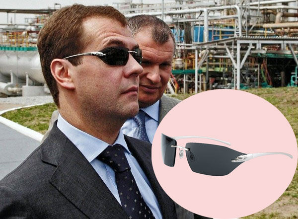 Дмитрий Медведев в очках Cartier Дмитрий Медведев в очках Cartier