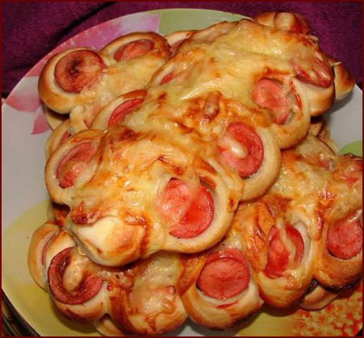 Сосиски-косички в тесте вкусно и недорого