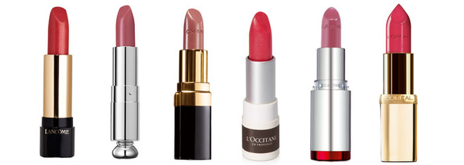 1. Губная помада L'Absolu Rouge, Lancome. 2. Губная помада Dior Addict Lipcolor. 3. Увлажняющая помада Rouge Coco от Chanel. 4. Губная помада из лимитированной коллекции «Пион» от L'Occitane. 5. Губная помада Joli Rouge от Clarins. 6. Губная помада Color Riche «Естественная гармония» от L'Oreal Paris. 1. Губная помада L'Absolu Rouge, Lancome. 2. Губная помада Dior Addict Lipcolor. 3. Увлажняющая помада Rouge Coco от Chanel. 4. Губная помада из лимитированной коллекции «Пион» от L'Occitane. 5. Губная помада Joli Rouge от Clarins. 6. Губная помада Color Riche «Естественная гармония» от L'Oreal Paris.
