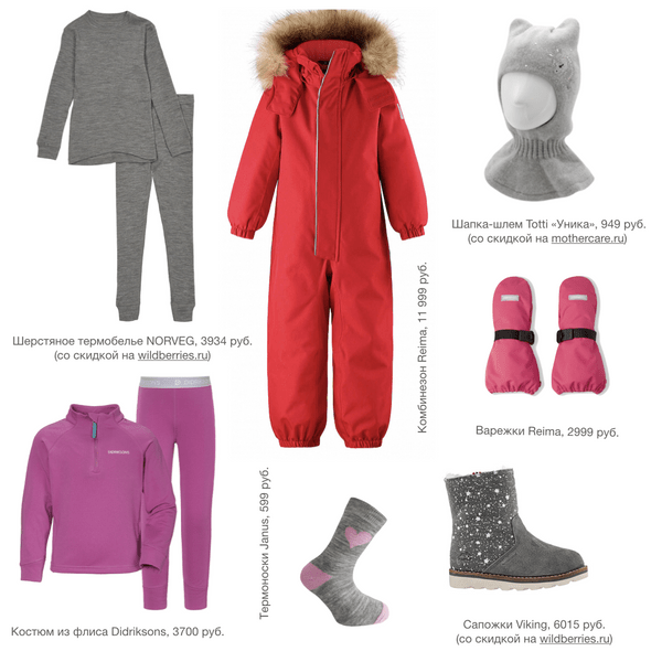 Какая одежда нужна ребенку на зиму: 6 готовых капсул от мамочки-стилиста
