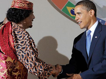 Когда-то Муаммар Каддафи (Muammar Kaddafi) и Барак Обама (Barak Obama) могли пожать друг другу руки