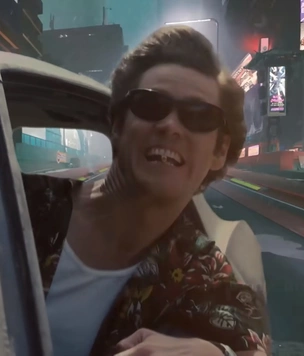 Эйс Вентура очутился в мире Cyberpunk 2077 (видео прилагается)
