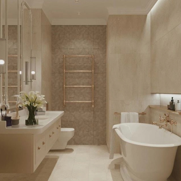 От золота до дерева: 4 оригинальных идеи дизайна ванной комнаты
