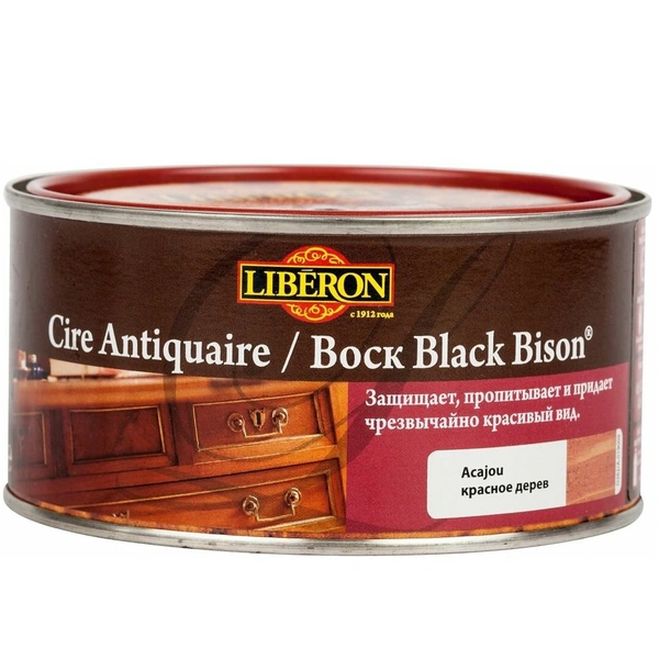 Воск Cire Antiquaire / Black Bison красное дерево, Liberon