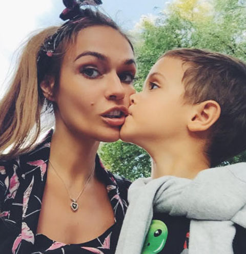 Алена Водонаева и ее сын Богдан