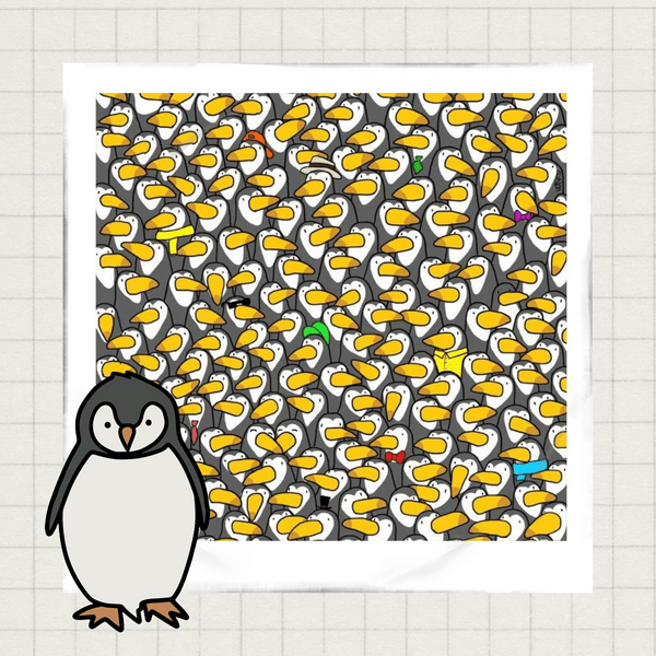 Тест на внимательность: Попробуй найти пингвина среди туканов! 🐧