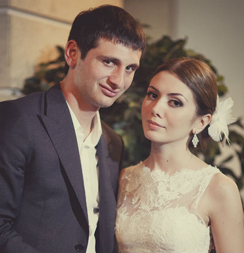 Алан Дзагоев с супругой Заремой