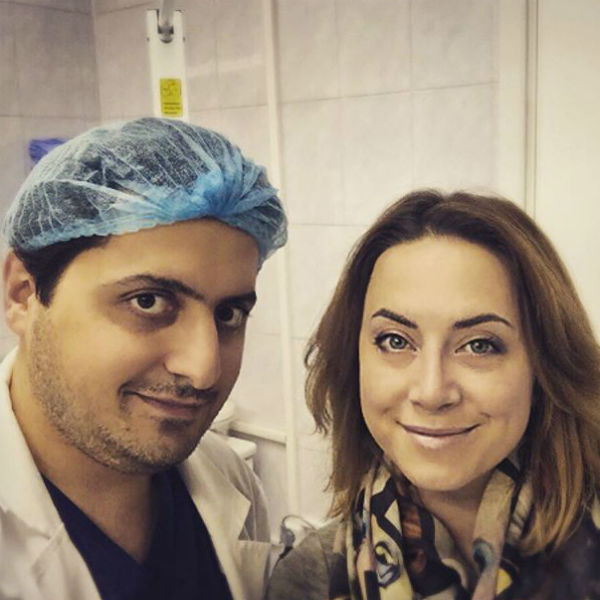 Наталья Фриске со своим хирургом