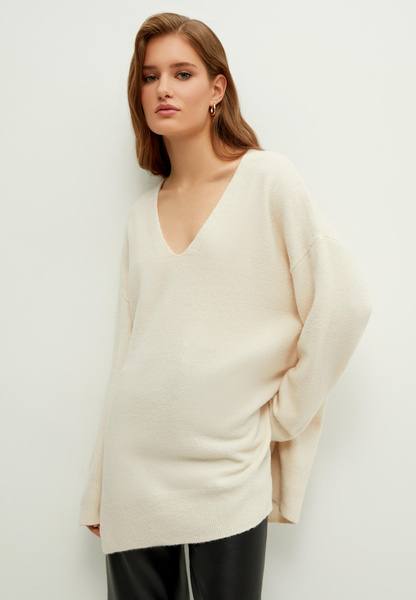 Пуловер Zarina, цвет: бежевый, MP002XW0LBPI — купить в интернет-магазине Lamoda