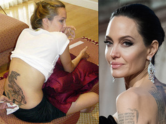 Линии судьбы: какая боль и мечты скрываются за татуировками Джоли