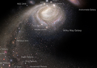 Бесконечность на одной картинке: рассматриваем научную карту Вселенной от аргентинского художника