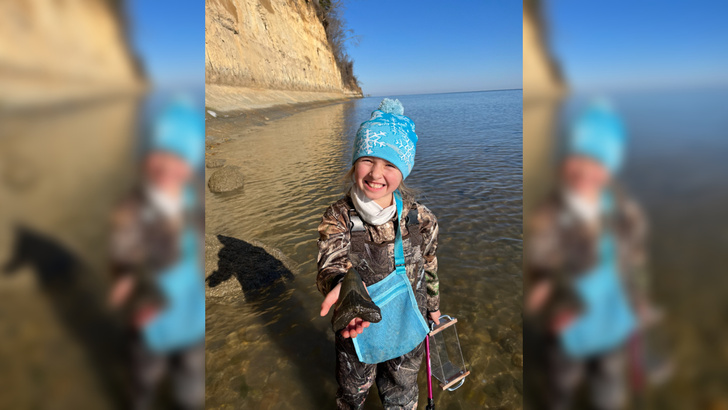 «Такое случается раз в жизни»: 9-летняя девочка нашла крупнейший зуб мегалодона