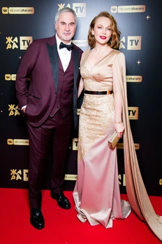 <p>Валерий Меладзе и Альбина Джанабаева на премии «Жара Music Awards-2019»</p>