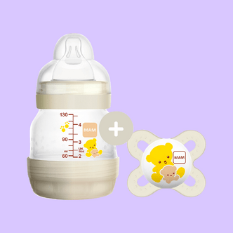 MAM Набор для детей Бутылочка для кормления Easy Start Anti-Colic + Пустышка Start с рождения