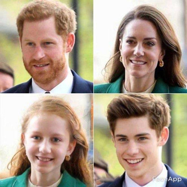 Как бы выглядели дети Кейт Миддлтон и принца Гарри