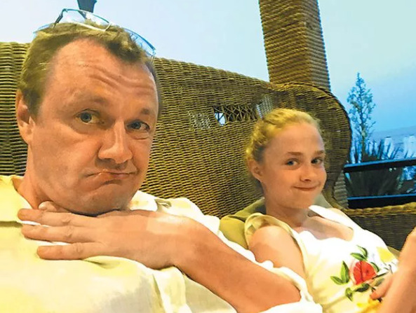 Шевельков с дочерью Александрой