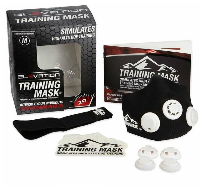 Тренировочная маска Elevation Training Mask 2.0 для бега, кроссфита, размер S