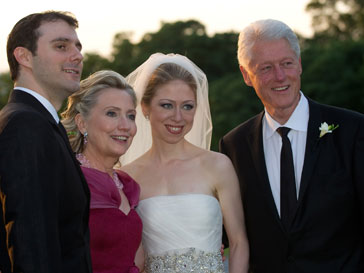 Билл Клинтон на сваьбе дочери