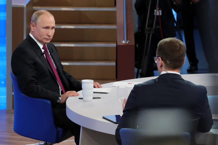 Во время «Прямой линии» Владимир Путин высказался о Владимире Зеленском