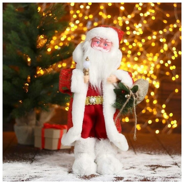 Фигурка Зимнее волшебство Дед Мороз с подарками