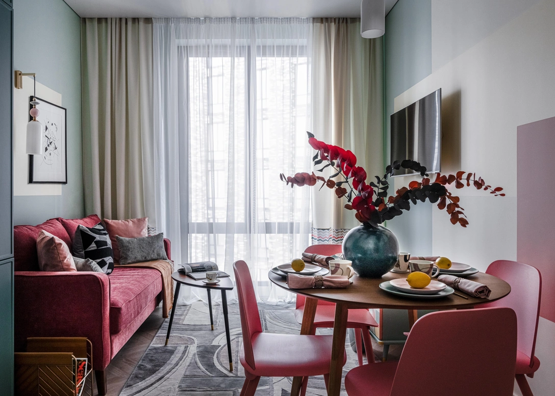 Гостиная. Диван, Hodos Home. | Источник: Василий Калугин стиль: Екатерина Грищенко