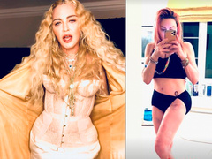 В ее коже: 62-летняя Мадонна в нижнем белье показала шрам на бедре и следы от банок