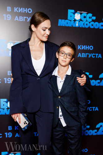 Алена Водонаева с сыном Богданом
