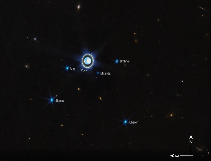 Телескоп «Джеймс Уэбб» прислал на Землю фотографию Урана