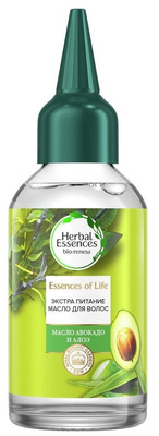 Herbal Essences Essences of Life масло для волос 8 в 1 с авокадо и алоэ для интенсивного питания