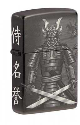 Зажигалка Zippo бензиновая Knight Fight Design High Polish Black